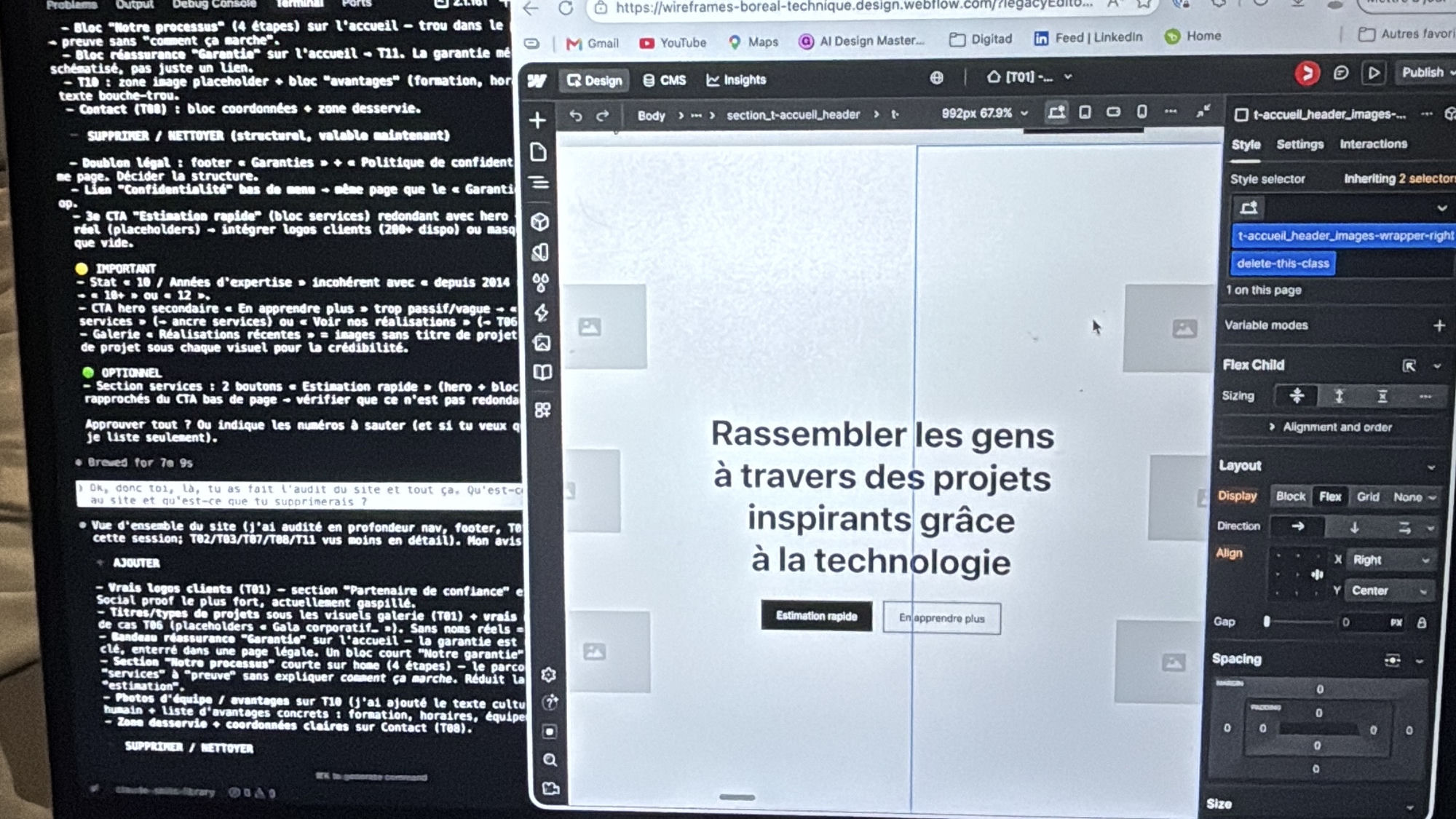 AI automation with Webflow and Claude